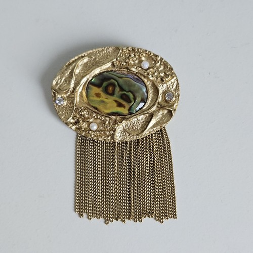 Vintage brosche handgefertigt - brosche,