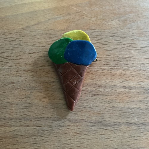 Brosche fimo eis hörnchen - im,
