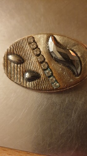 Ausgefallene ovale brosche - ovale, 4cm