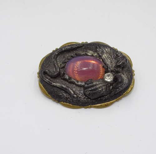 Fimo brosche 80er jahre - fimo,